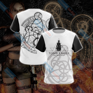 Tomb Raider Angel of Darkness - Strange Symbol Unisex 3D T-shirt US/EU S (ASIAN L)  