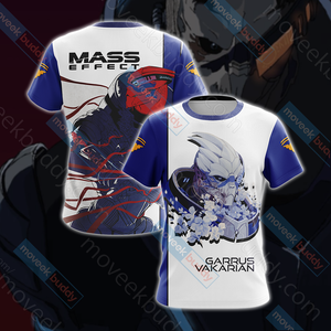 Mass Effect - Garrus Vakarian Unisex 3D T-shirt US/EU S (ASIAN L)  
