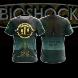 BioShock - No Gods Or Kings Only Man Unisex 3D T-shirt   