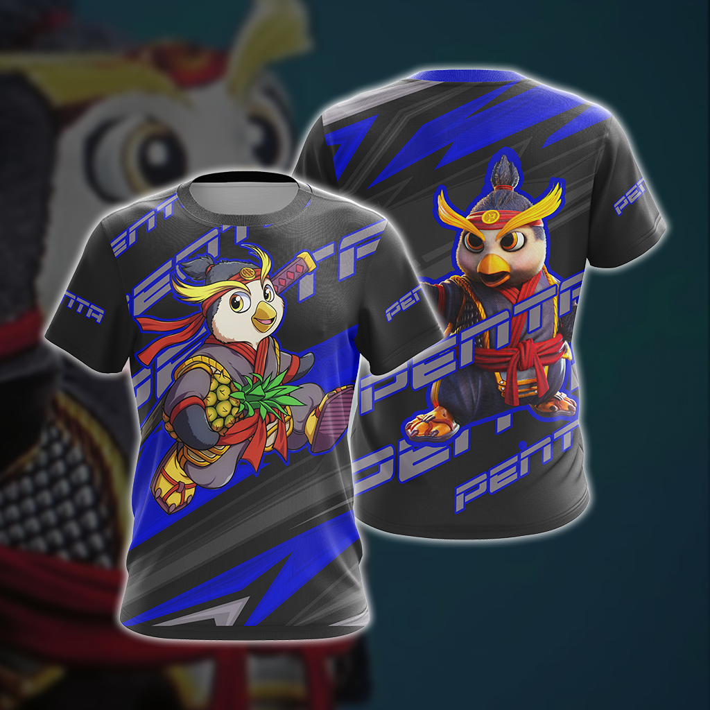 Crash Bandicoot Penta Penguin Unisex 3D T-shirt   