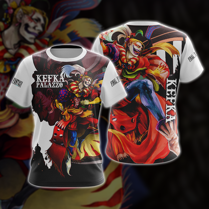 Final Fantasy Kefka Clown Unisex 3D T-shirt   