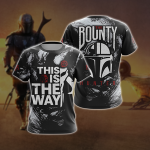 Star Wars Mandalorian Bounty Hunters Unisex 3D T-shirt   