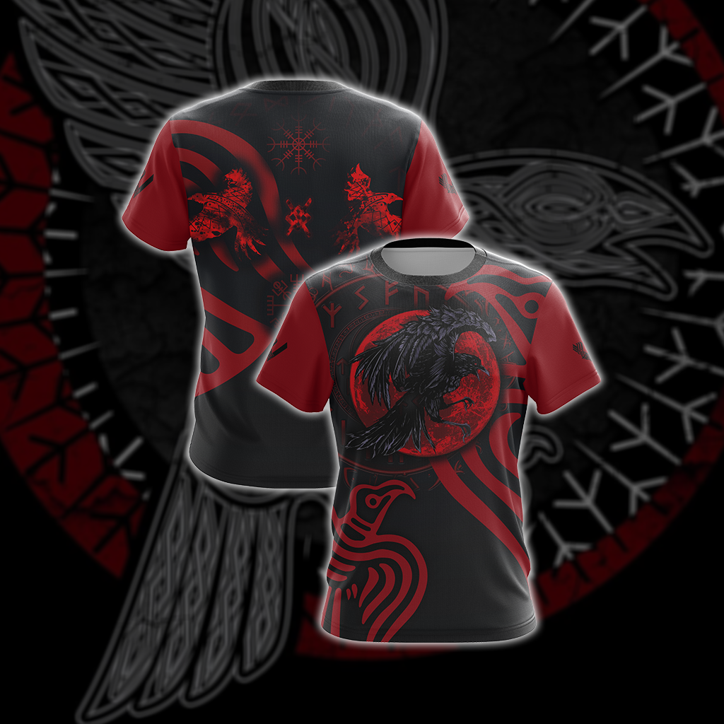 Vikings - Ravens Unisex 3D T-shirt   