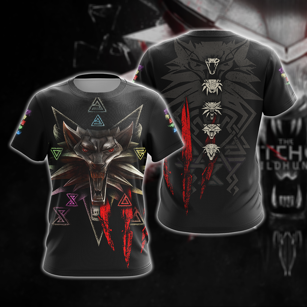 The Witcher Unisex 3D T-shirt S  