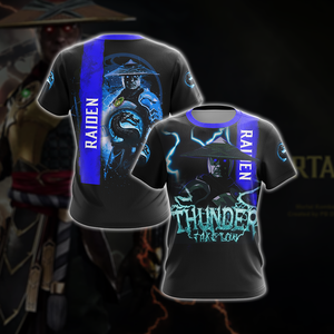 Mortal Kombat Raiden Unisex 3D T-shirt   