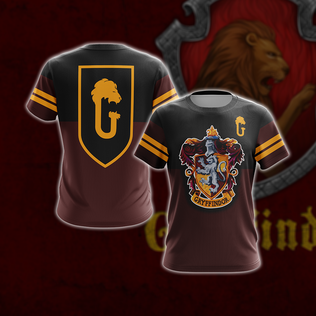 Harry Potter - Brave Like A Gryffindor New Style Unisex 3D T-shirt   