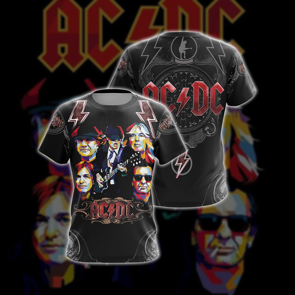 AC/DC Unisex 3D T-shirt   