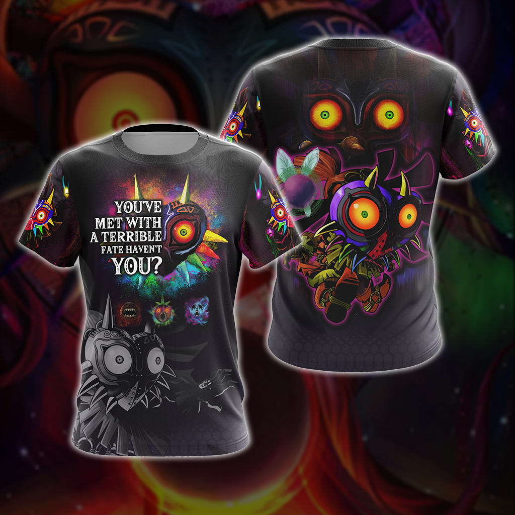 The Legend Of Zelda Majora's Mask You've Met WIth A Terrible Fate Unisex 3D T-shirt Zip Hoodie Pullover Hoodie T-shirt S 