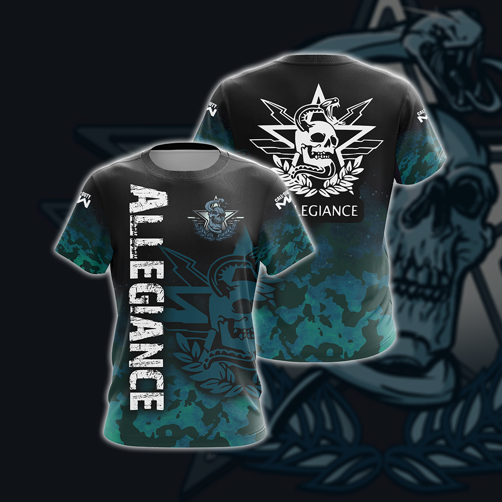 Allegiance - Call of Duty Modern Warfare Unisex 3D T-shirt US/EU S (ASIAN L)  