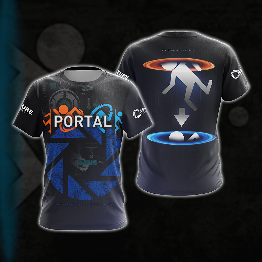 Portal - Aperture Laboratories Unisex 3D T-shirt S  