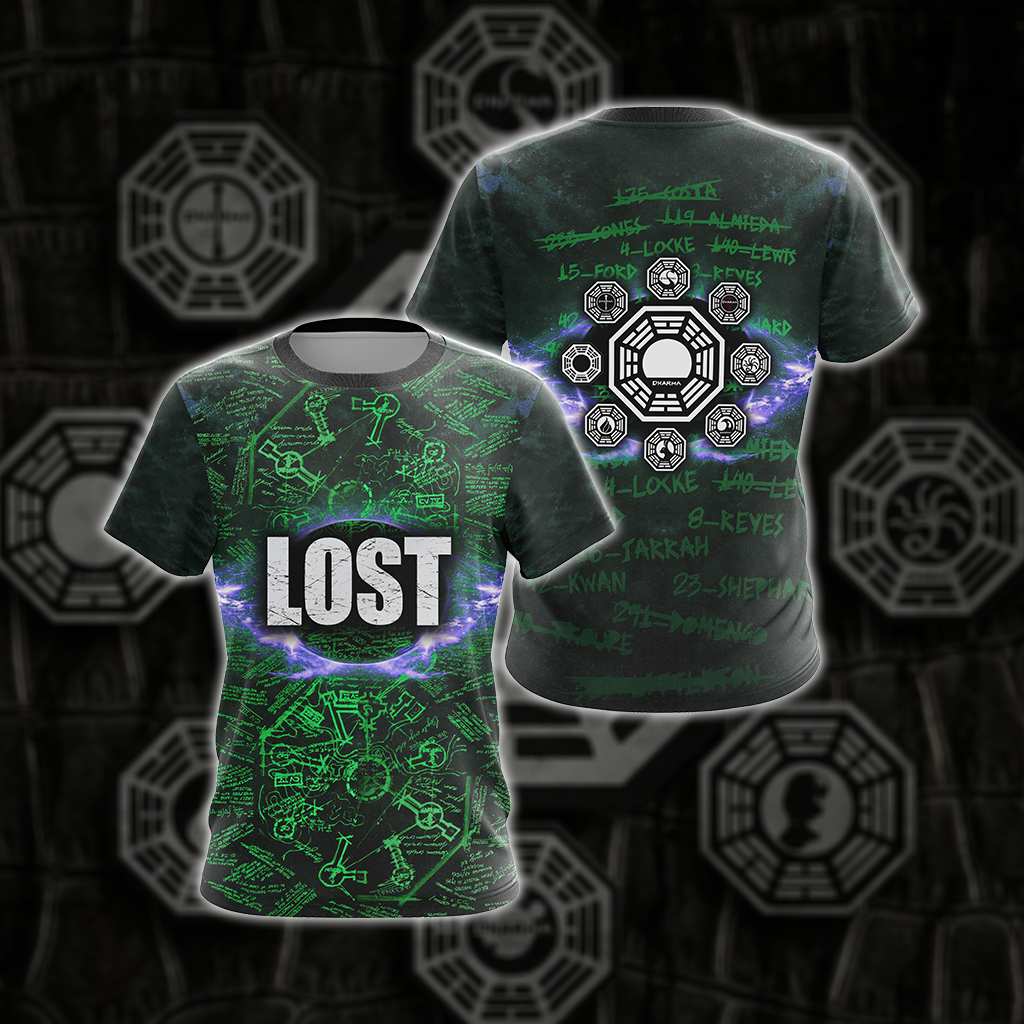 Lost (tv series) - Dharma Initiative Unisex 3D T-shirt   