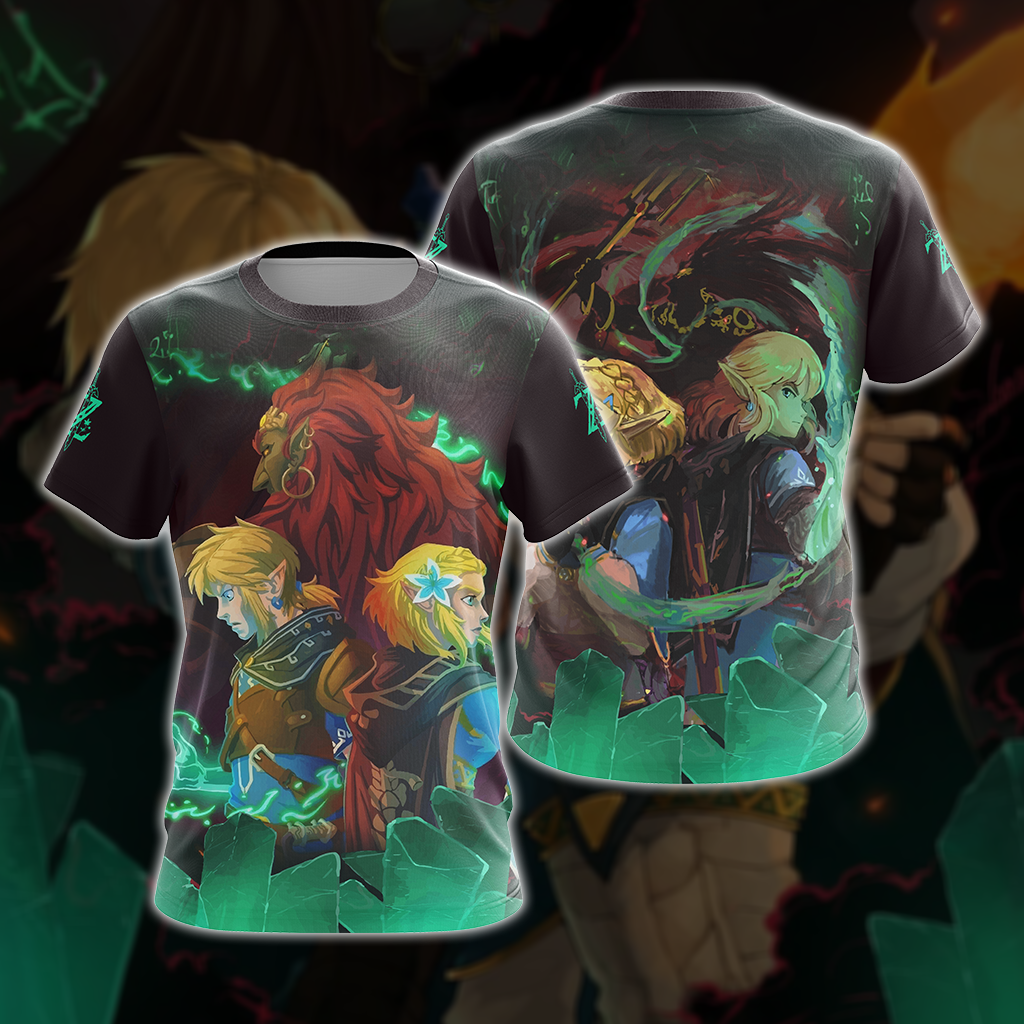 The Legend Of Zelda: Breath Of The Wild (BotW) Link, Zelda And Ganondorf Unisex 3D T-shirt T-shirt S 