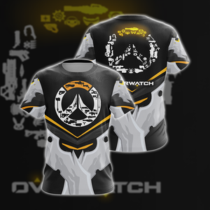 Overwatch Weapons Logo Unisex 3D T-shirt   