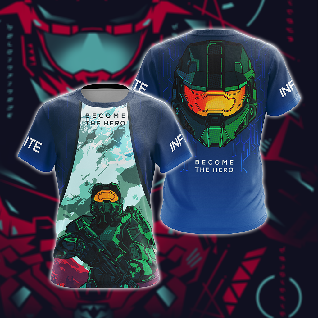 Halo Infinite - Become The Hero Unisex 3D T-shirt   
