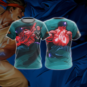 Street Fighter V Unisex 3D T-shirt   