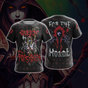 World Of Warcraft - Queen of the Forsaken Unisex 3D T-shirt   