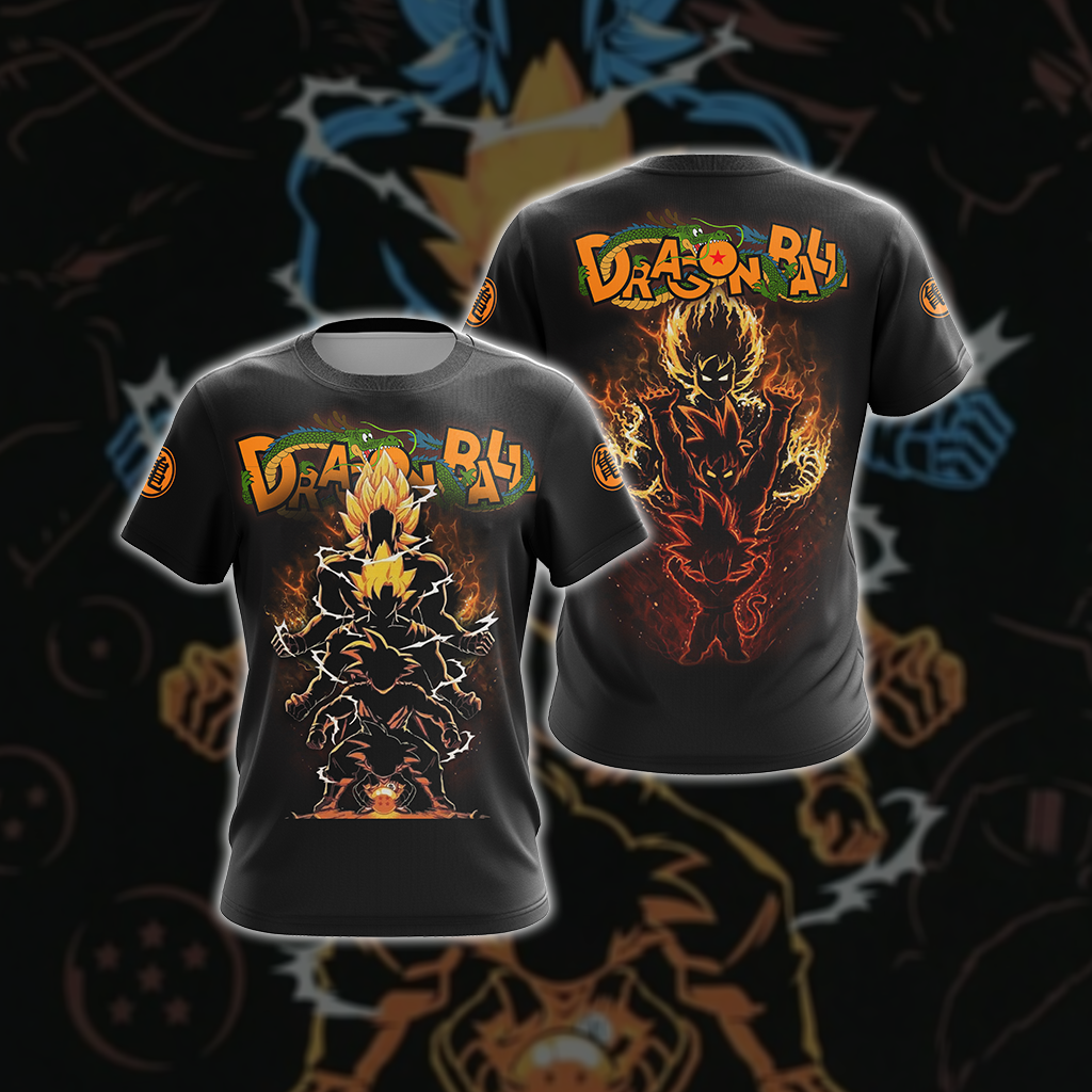 Dragon Ball Son Goku Power Unisex 3D T-shirt T-shirt S 