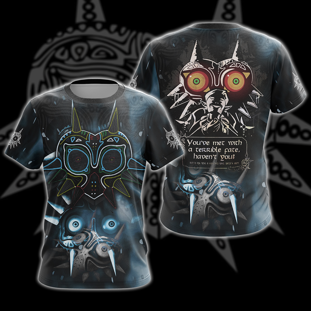 The Legend of Zelda Majora's Mask You've met with a terrible fate - Haven't you? -All Over Print T-shirt Tank Top Zip Hoodie Pullover Hoodie T-shirt S 
