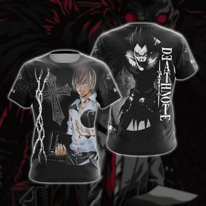 Deathnote - Yagami and Ruyk Unisex 3D T-shirt   