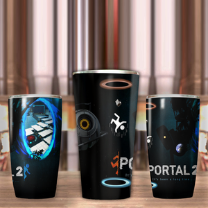 Portal 2 Video Game Insulated Stainless Steel Tumbler 20oz / 30oz   
