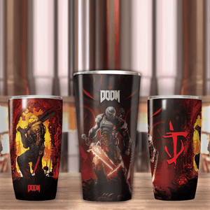 Doom Video Game Insulated Stainless Steel Tumbler 20oz / 30oz   