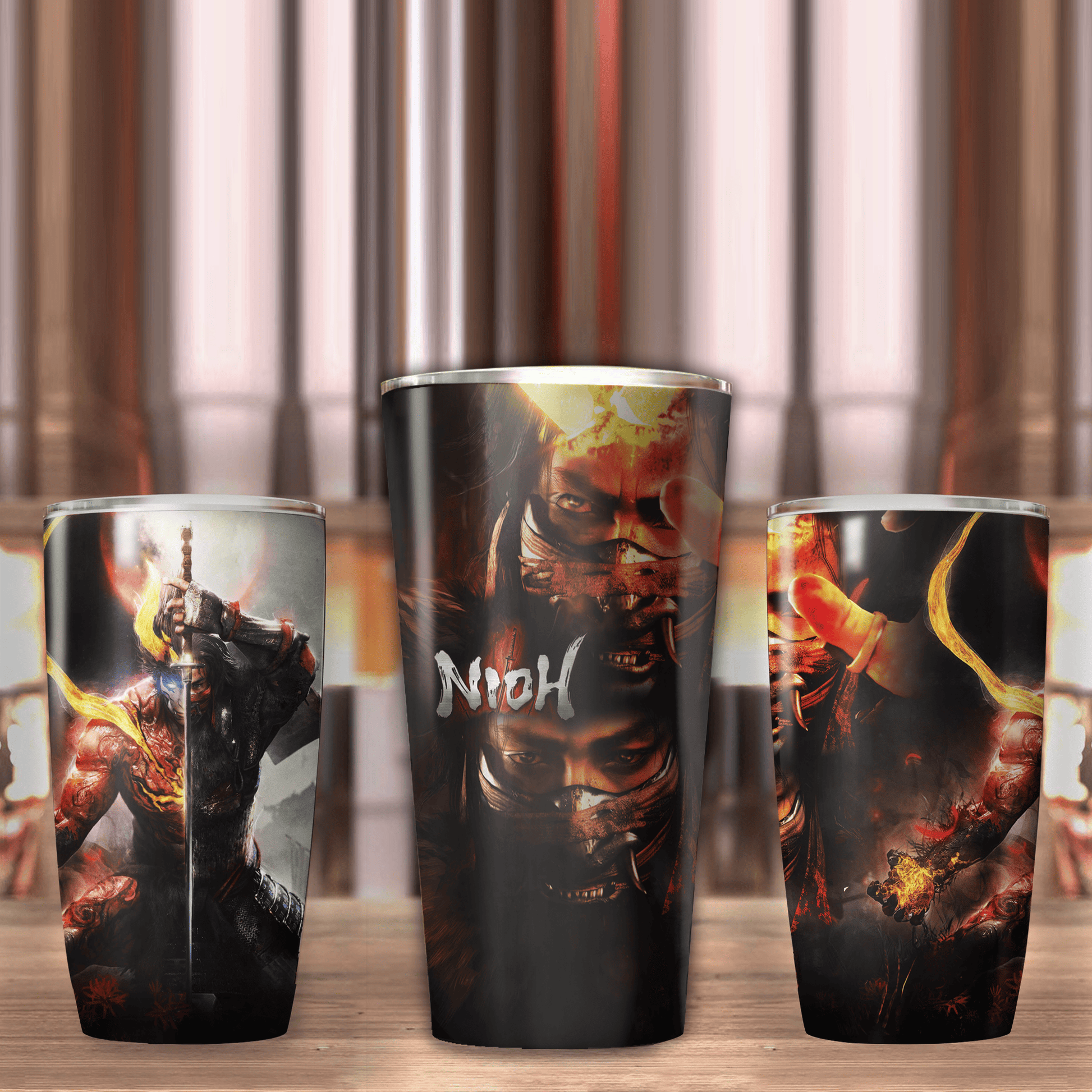 Nioh 2 Video Game Insulated Stainless Steel Tumbler 20oz / 30oz   