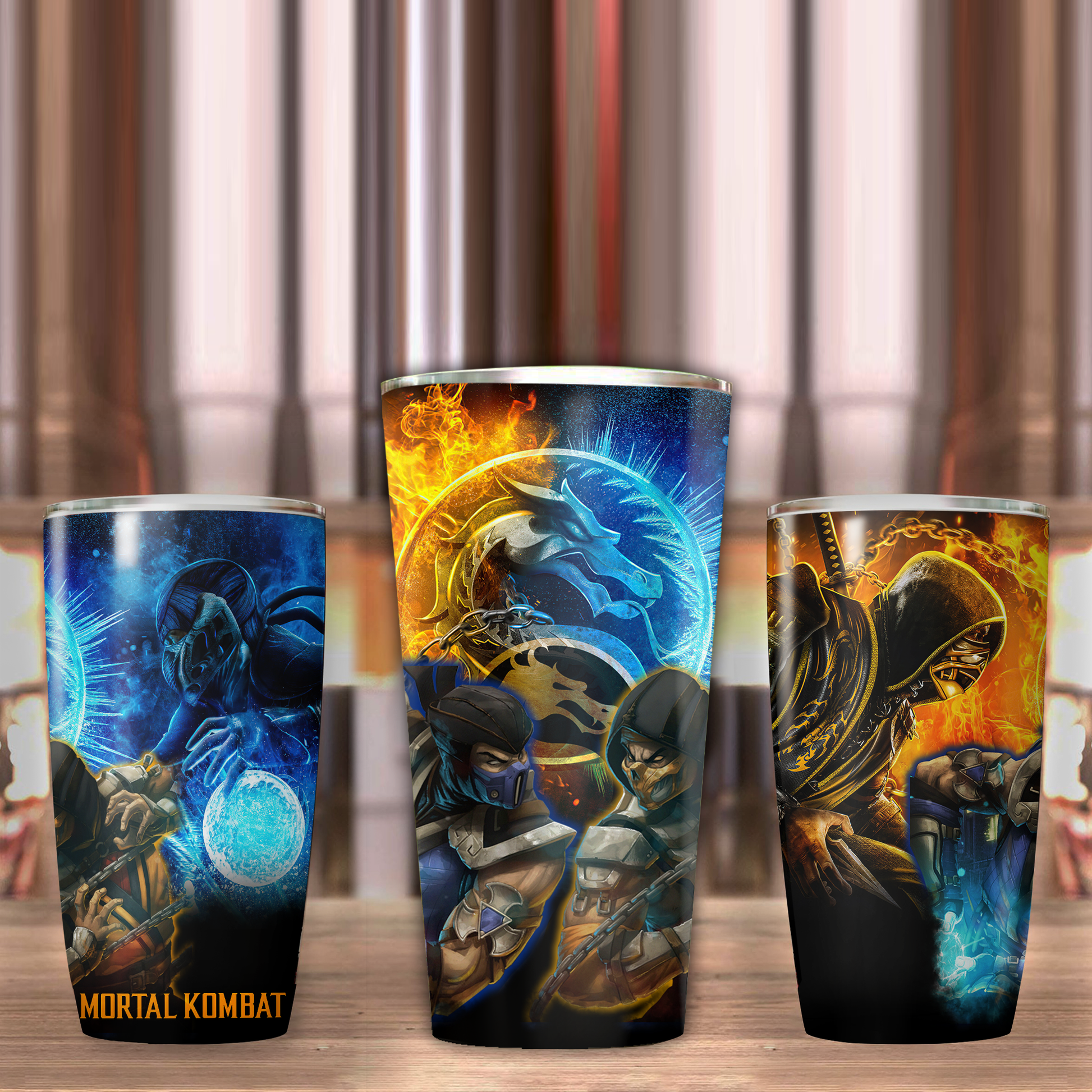 Mortal Kombat Video Game Insulated Stainless Steel Tumbler 20oz / 30oz   