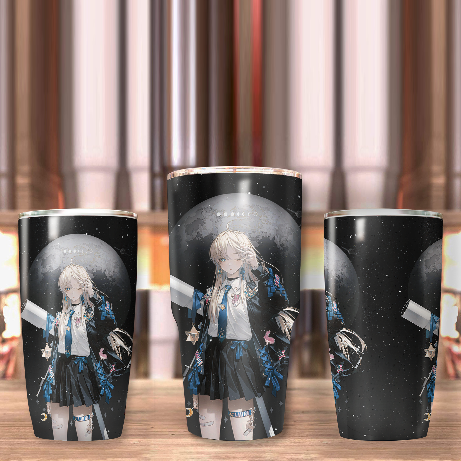 Luna Anime Girl Tumbler   