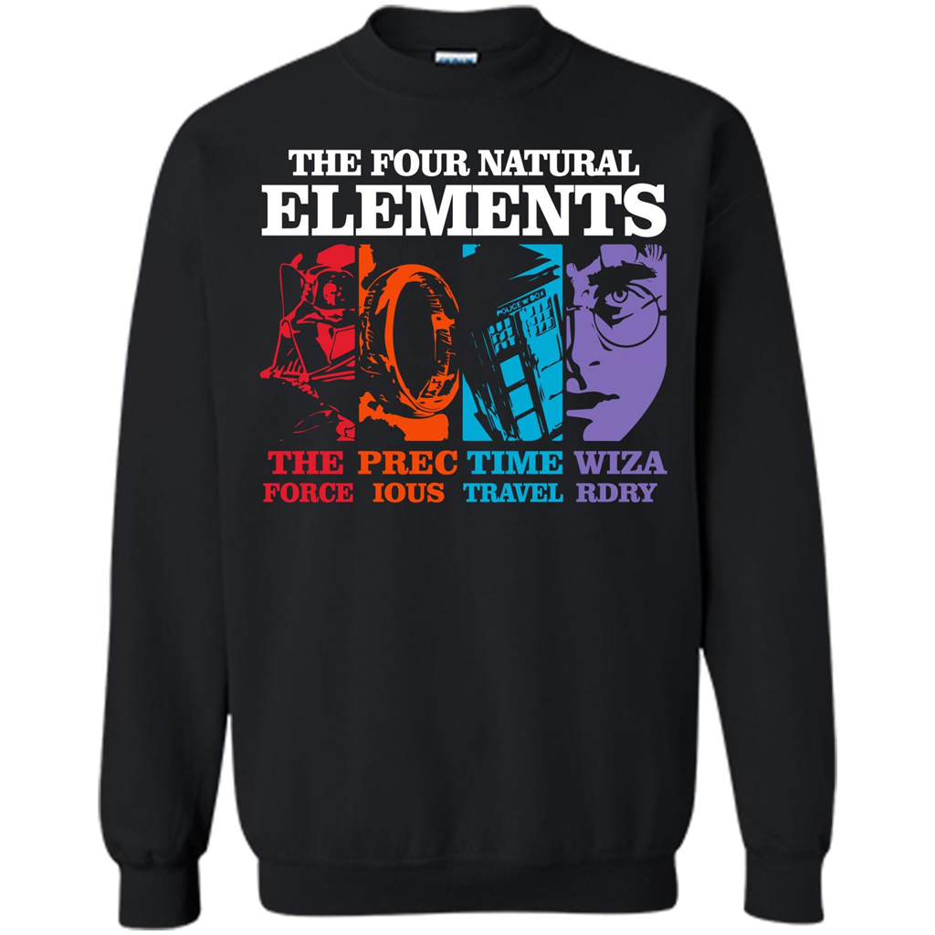 Movie T-shirt The Four Natural Elements T-shirt Black S 