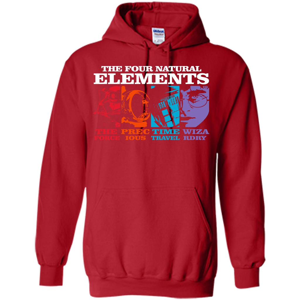 Movie T-shirt The Four Natural Elements T-shirt Red S 