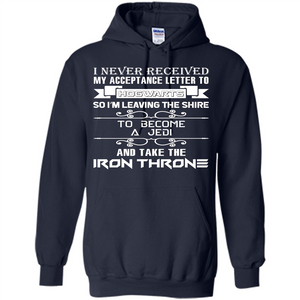 I Never Received My Acceptance Letter To Hogwarts T-shirt Navy S 