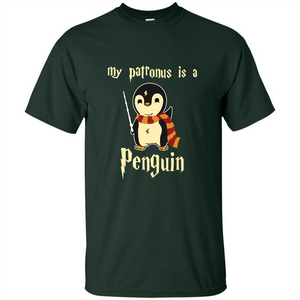 Penguin T-Shirt My Patronus Is A Penguin Hot 2017 T-Shirt Forest Green S 