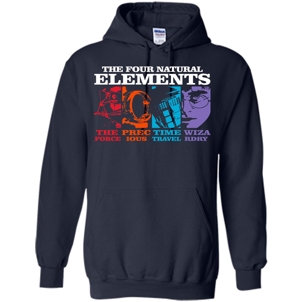 Movie T-shirt The Four Natural Elements T-shirt Navy S 