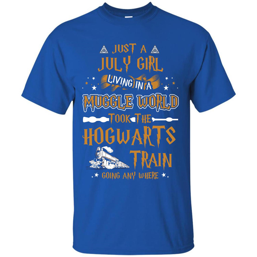 Harry Potter T-shirt Just A July Girl Living In A Muggle World   