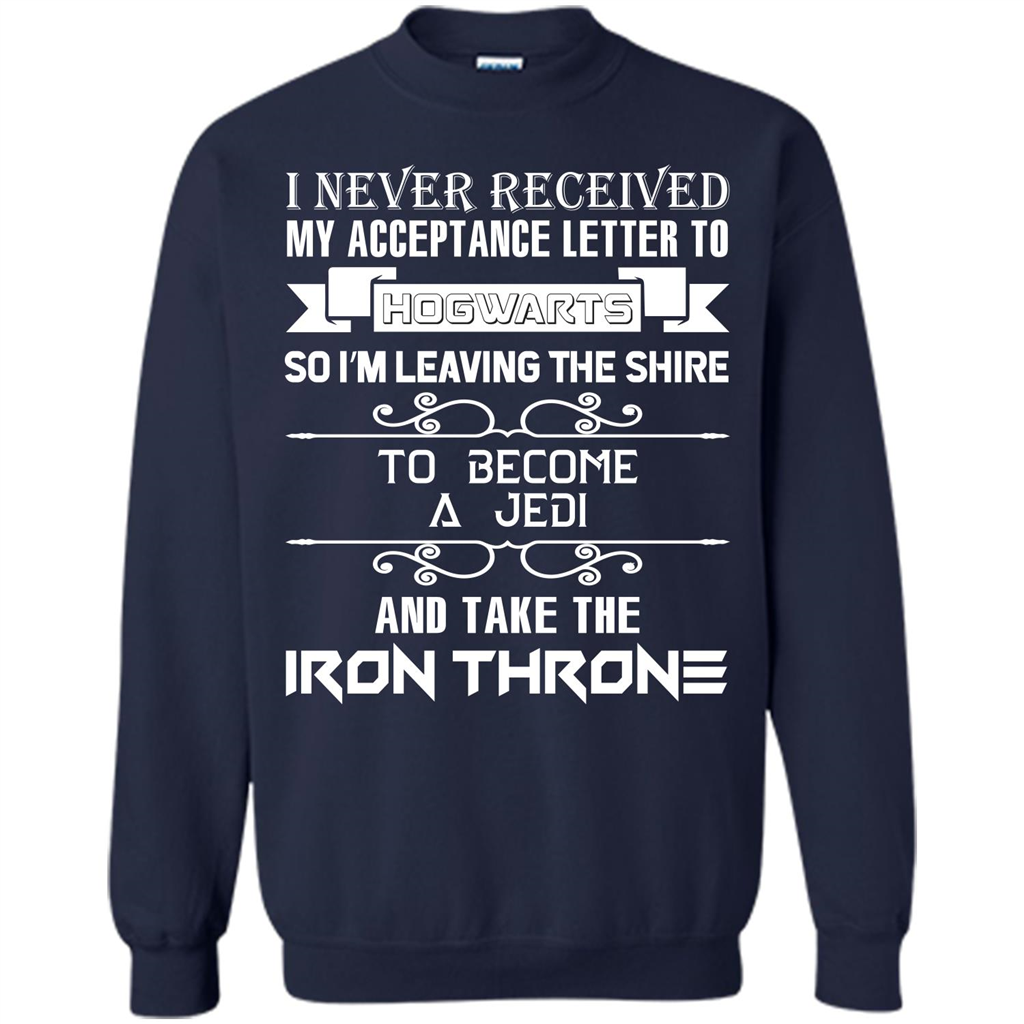 I Never Received My Acceptance Letter To Hogwarts T-shirt Navy S 