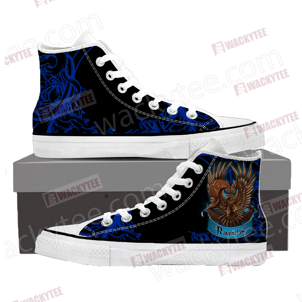 Wise Like A Ravenclaw Harry Potter High Top Shoes Men SIZE 36 