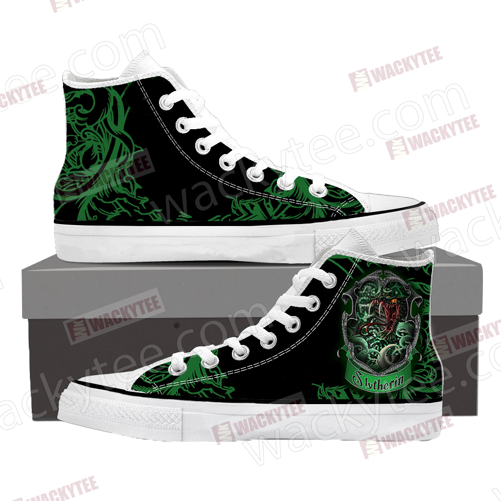 Cunning Like A Slytherin Harry Potter High Top Shoes SIZE 29