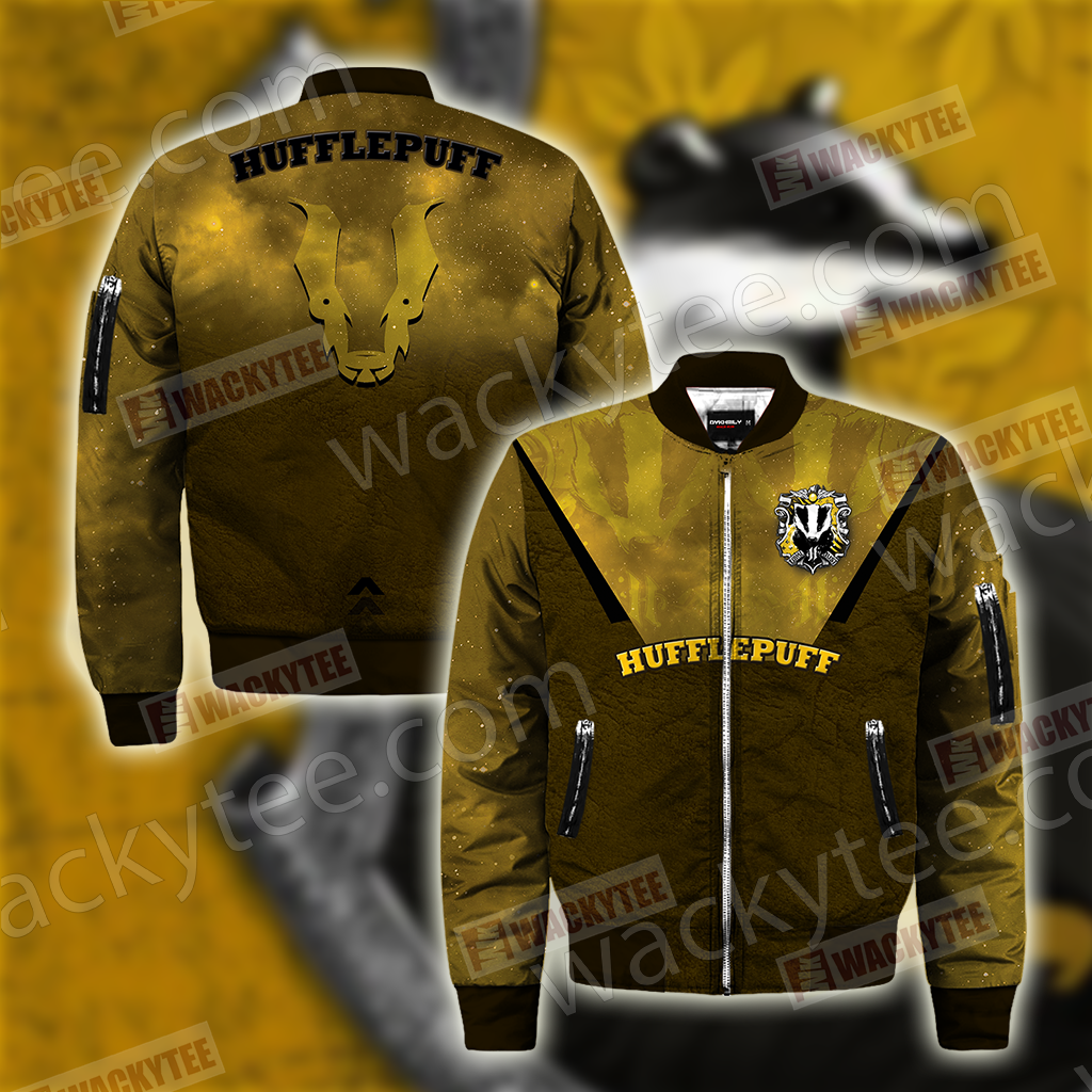 You Might Belong In Hufflepuff Harry Potter Bomber Jacket S  