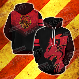 Hogwarts Castle Harry Potter - Brave Like A Gryffindor Wacky Style Unisex 3D T-shirt Hoodie S 