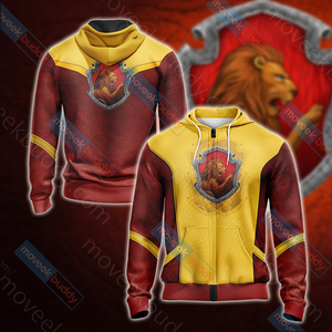 Harry Potter - Gryffindor Edition New Style Unisex 3D T-shirt Zip Hoodie S 