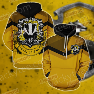 Hogwarts You Might Belong In Hufflepuff Harry Potter Unisex 3D T-shirt Zip Hoodie S 