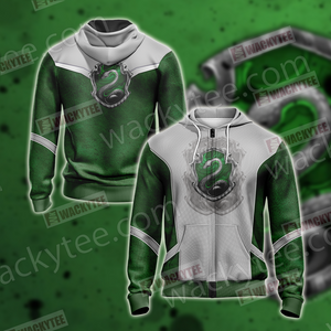 Harry Potter - Slytherin Edition New Style Unisex 3D T-shirt Zip Hoodie S 