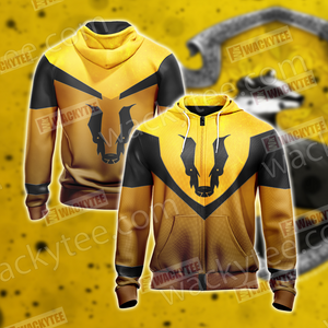 Harry Potter - Hufflepuff House Sporty Style New Unisex 3D T-shirt Zip Hoodie S 