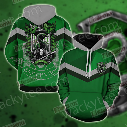Hogwarts You Might Belong In Slytherin Harry Potter Unisex 3D T-shirt Zip Hoodie S 