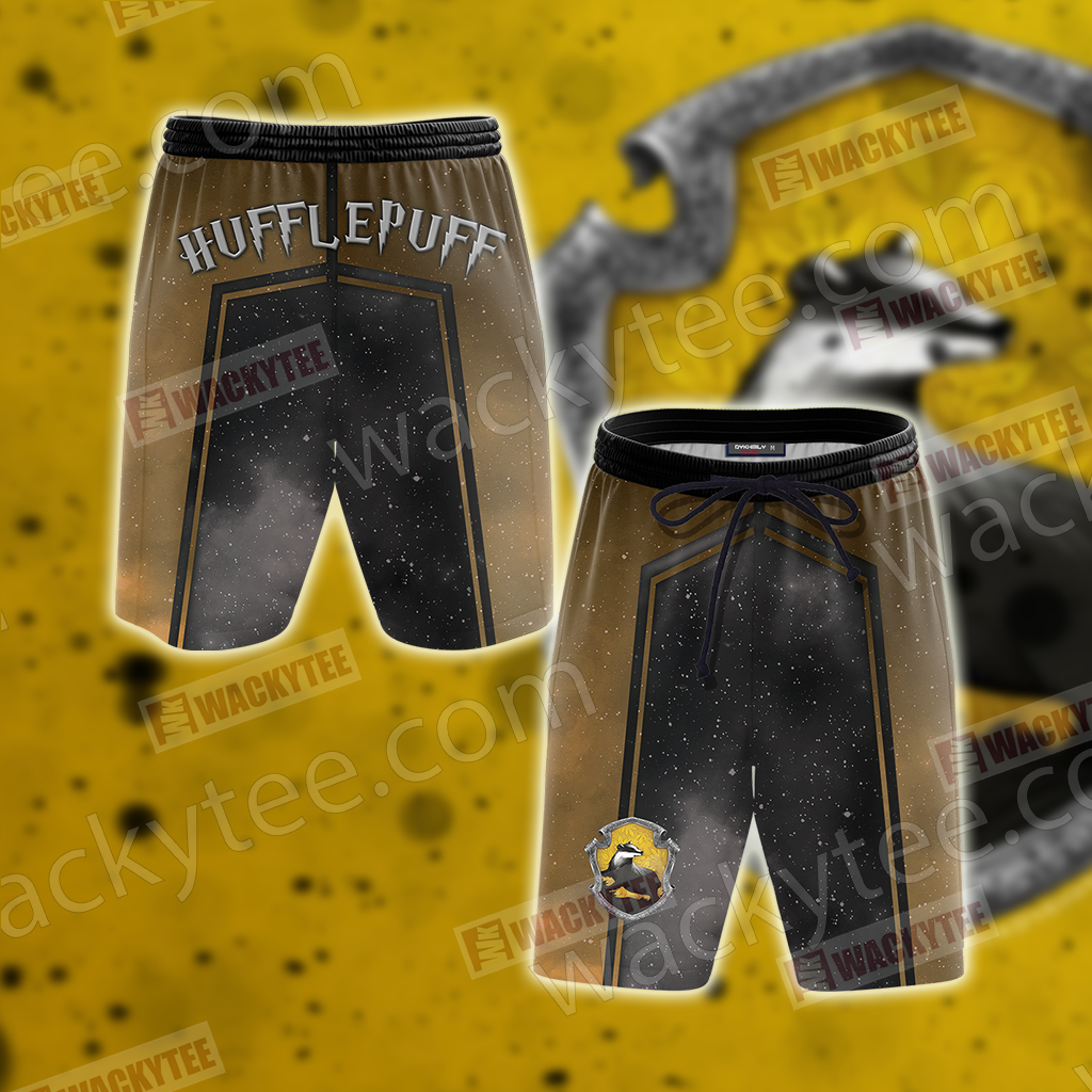 You Might Belong In Hufflepuff Harry Potter Hogwarts New Version Beach Shorts S  