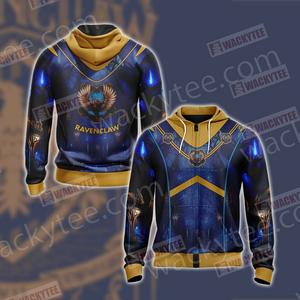 Hogwarts Harry Potter - Ravenclaw House New Version Unisex 3D T-shirt Zip Hoodie S 