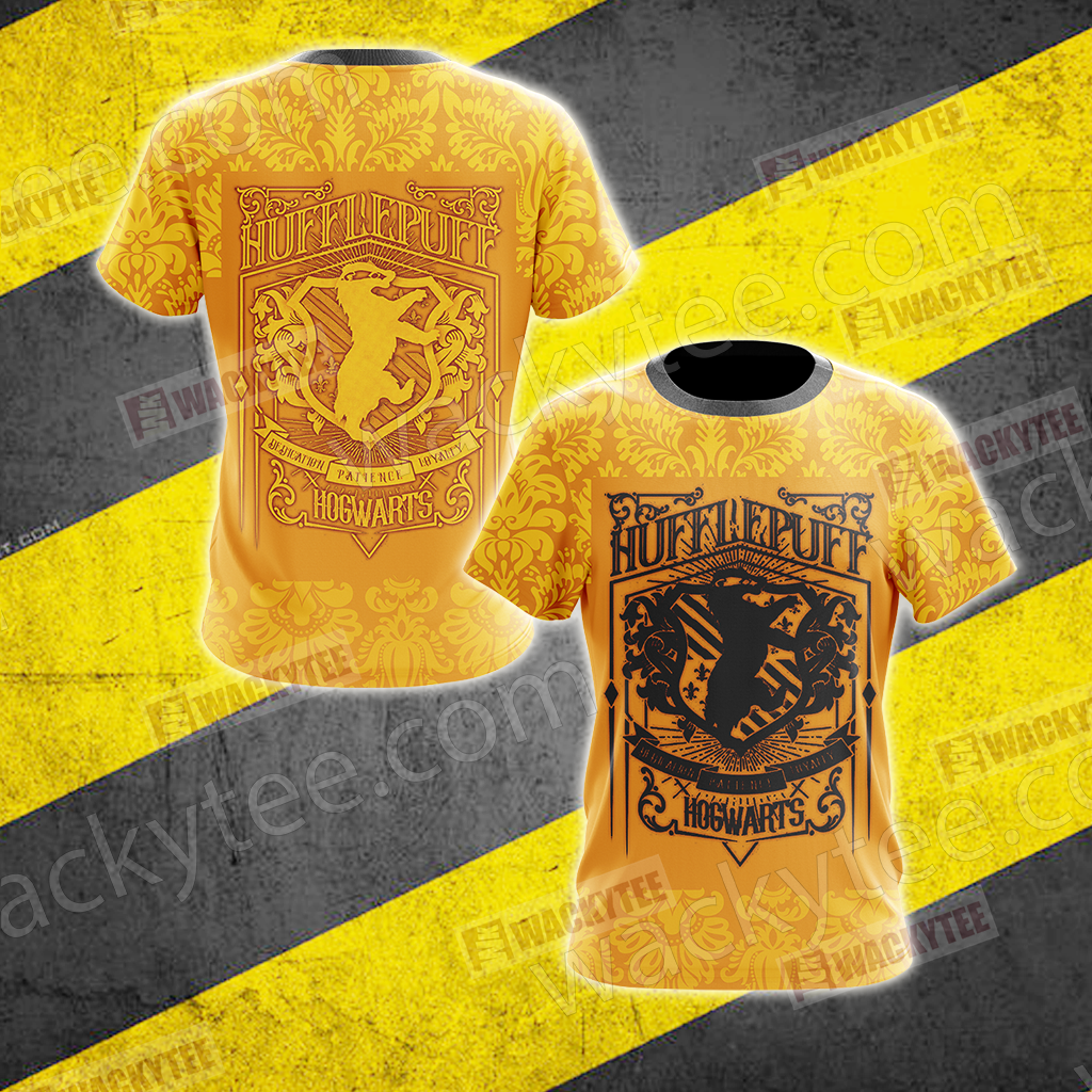 Hufflepuff - Hard Workers Harry Potter New Style Unisex 3D T-shirt   