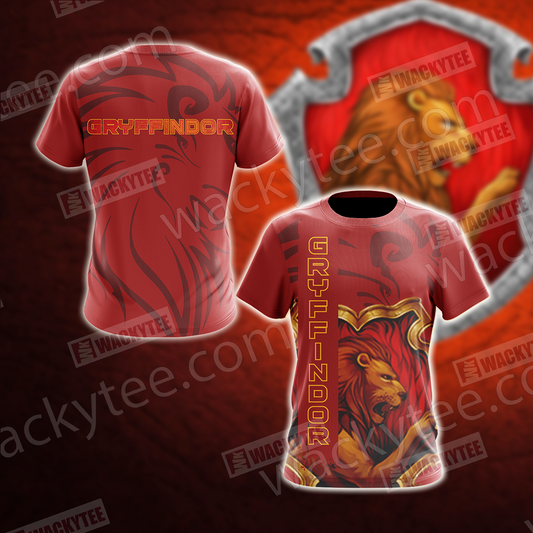 Gryffindor - The Bravest Harry Potter Unisex 3D T-shirt T-shirt S 