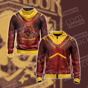 Hogwarts Harry Potter - Gryffindor House New Version Unisex 3D T-shirt Zip Hoodie S 