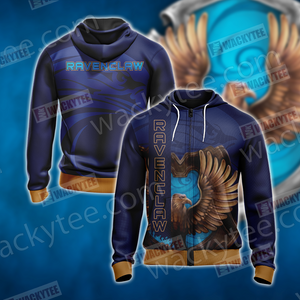 Ravenclaw - The Cleverest Harry Potter Unisex 3D T-shirt Zip Hoodie S 